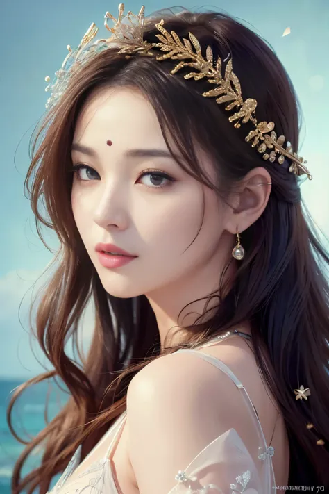 Chinese Ocean Goddess --s2
(Masterpiece:1.3), (8K, Photorealistic, Raw photography, Top image quality: 1.4), Chinese, (1goddess by the), Beautiful face, (Lifelike face), Long flowing hair, realistic hair, Waves in her hair, (Realistic water), Eyes full of ...