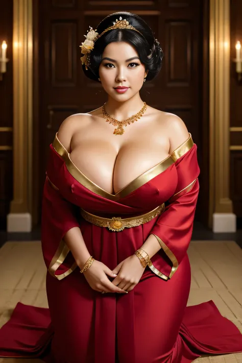 GEISHA ,CHUBBY, BBW, photo vintage, visage feminin parfait, BLACKHAIR , tache de rousseur, 1788, big huge breasts : 68H,FRONT VIEW, Rembrandt LIGHT , EXTREME LONG V-NECK, BIG CLEAVAGE, BEAUTIFUL EYES, BEAUTIFUL HANDS, LIGHT SMILES, PERFECT FACE, tres long ...