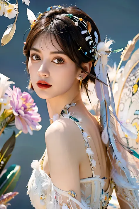 1 Girl,Motorcycle Friends,(masterpiece, top quality, best quality, official art, Beautiful and beautiful:1.2),(1 Girl:1.3),Extremely detailed,(Fractal Art:1.1),(rich and colorful:1.1)(Flowers:1.3),The most detailed,(Zentangle:1.2),(Dynamic poses),(Abstract...