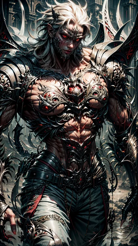 "Enjoy the visual feast as you witness the incredible transformation of the handsome 20-year-old Garou wearing a t-shirt and shorts. A being of unparalleled strength and captivating aura. With Short black hair, brilliant personality and piercing beautiful ...