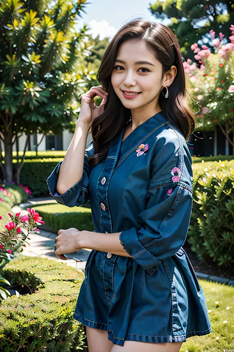 (best quality:1.2),(ultra detailed,highres,HDR,8k,3D,realistic,photorealistic,super fine,effects,official art,detailed background), (very happy smile,young,Japanese,detailed beautiful face), (Happy days),(round face,small face beauty), (dynamic pose:1.3), ...