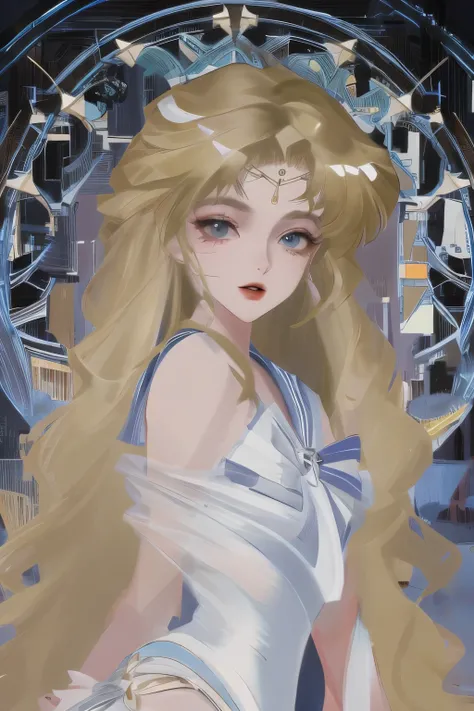 ((masterpiece)), (best quality), (Ultra Detailed), ((Very detailed)), 4K, (8k), Sailor Moon, Long blond hair, Double tail, Sailor Moon Aesthetics, Dream Core,