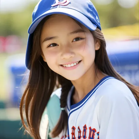 13 years old、Baseball cap、Your eyes are sparkling、目がbeautiful、Lively、beautiful、