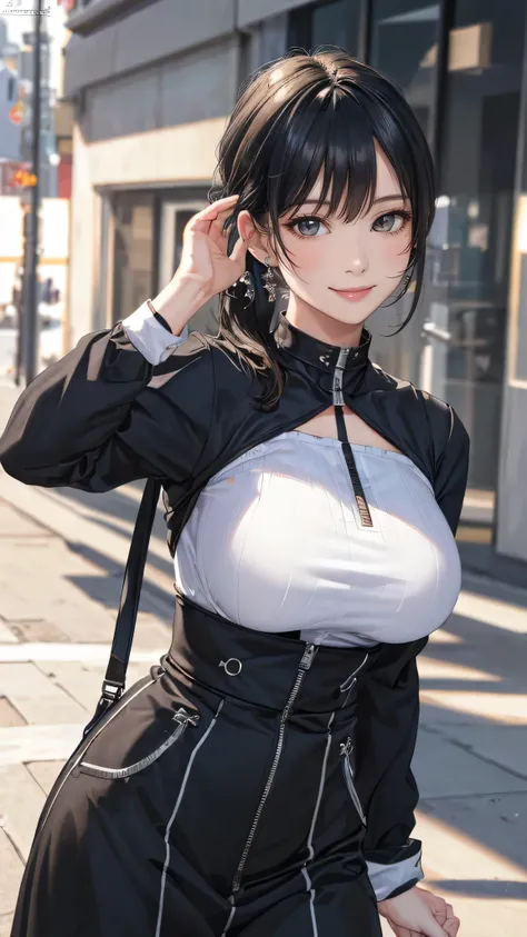 (random boyish fashion),(random pose),(random hairstyle),(Thin type),(large breasts:1.5),(Highest image quality, (8K), Ultra-realistic, Best Quality, High quality, High Definition, high quality texture, high detailing, Beautiful detailed, fine detailed, ex...