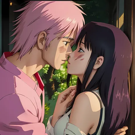 anime Scene of a man and woman touching each other, kissing together cutely, kiss, Sasura, todays featured anime more, still from anime television, screenshot from an anime movie, 8K!, official anime more, anime more, more from anime, screenshot from guro ...