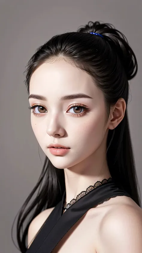 (the most absurd quality perfect eyes), (super detail beautiful slim and sharp-face), ((light pale complexion)), ((Insanely detail clear and sharp perfect round realistic black_eyes:1.33)), finely detailed pupils, detailed lips:1.3,