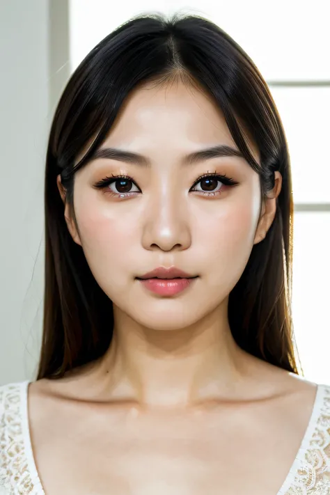 (best quality,ultra-detailed,photorealistic:1.37), beautiful japanese woman named Yuka,in her early 30s,symmetrical eyes, beautiful detailed lips,dark makeup,hyper-detailed photography,soft light,headshot