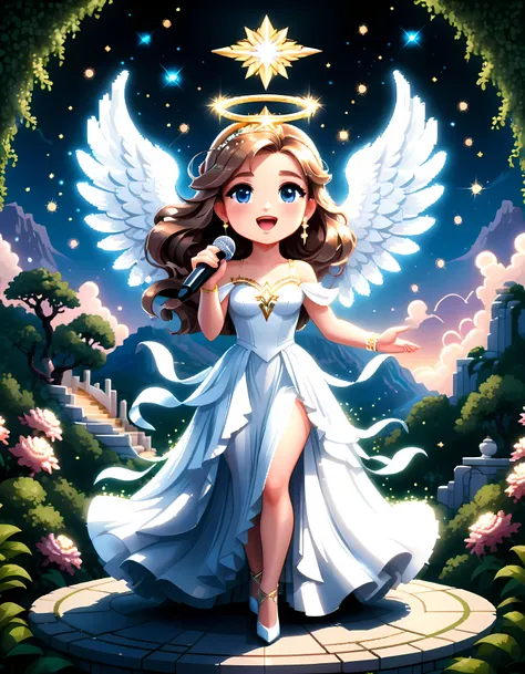 bright epic professional cute cartoon pixel illustration, close-up, (masterpiece in maximum 16k resolution, superb quality, ultr...