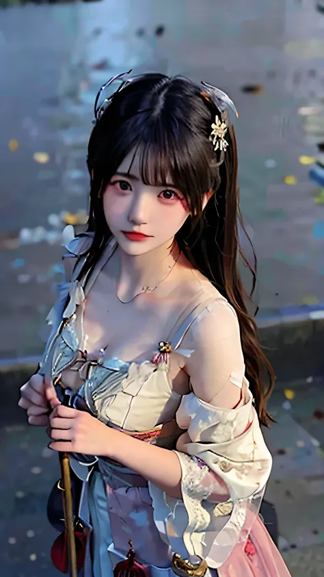 (masterpiece), (best quality), (detailed), light layer, lustrous skin, (intricate detailed , taut clothes, , demon wings,hair ornament :1.2), from above, black hair, black choker, long hair, hime cut, woman, blunt bangs, sidelocks, red eyes, holding quarte...