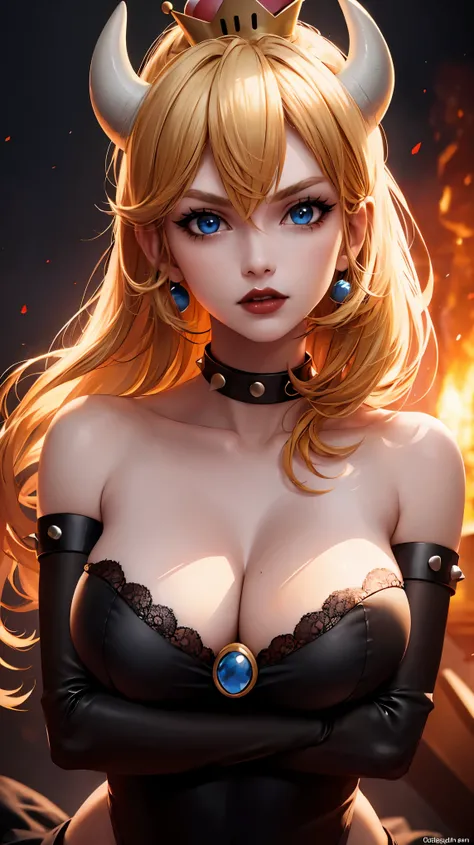 ((high detailed, best quality, 4k, masterpiece, hd:1.3)), ((best quality)), (((HD))), (((8k))), (ultraDH), (ultra HD), Princess Daisy, blue eyes, BREAK blue eyes, seductive, attractive, smooth anime cg art, 36C breasts, long legs, vivid colors, detailed di...