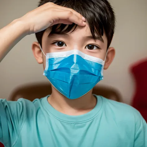 Boy infected with influenza