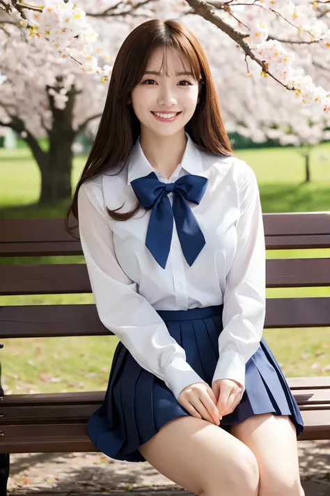 (highest quality、Tabletop、8k、Best image quality、Award-winning works)、One high school girl、16 years old、(alone:1.1)、Perfect beautiful composition、(Large Breasts:1.2)、(Accentuate your body lines:1.1)、Voluptuous body、(A perfect and accurate white polyester sh...