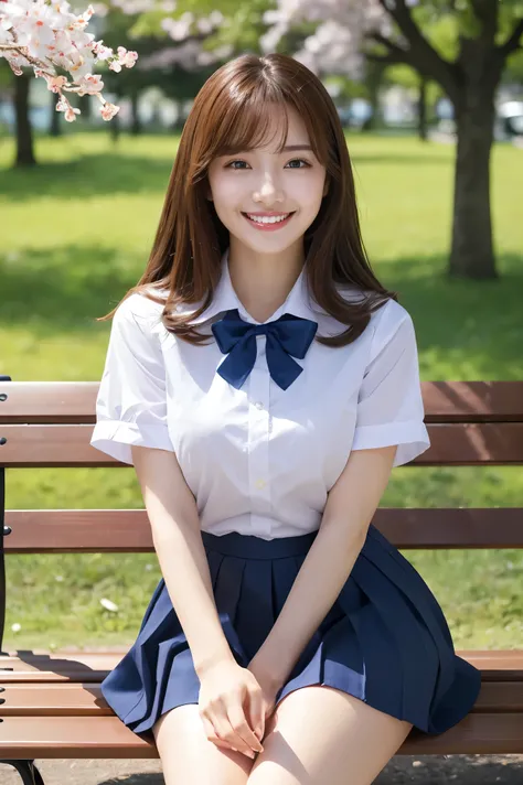 (highest quality、Tabletop、8k、Best image quality、Award-winning works)、One high school girl、16 years old、(alone:1.1)、Perfect beautiful composition、(Large Breasts:1.2)、(Accentuate your body lines:1.1)、Voluptuous body、(A perfect and accurate white polyester sh...