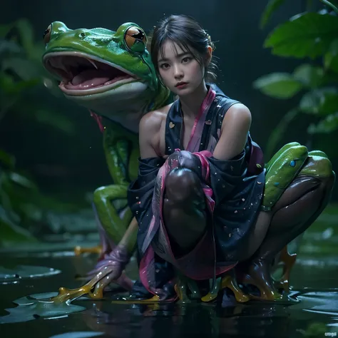 Frog's mouth to mouth