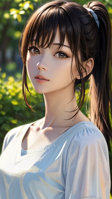 (hig彼st quality、8k、32k、masterpiece)、(realistic)、(realistic:1.2)、(high resolution)、very detailed、very beautiful face and eyes、1 g...