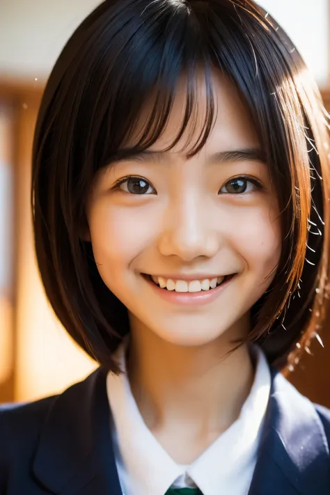 lens: 135mm f1.8, (highest quality),(raw photos), (tabletop:1.1), (beautiful 16 year old japanese girl), cute face, (deeply chis...