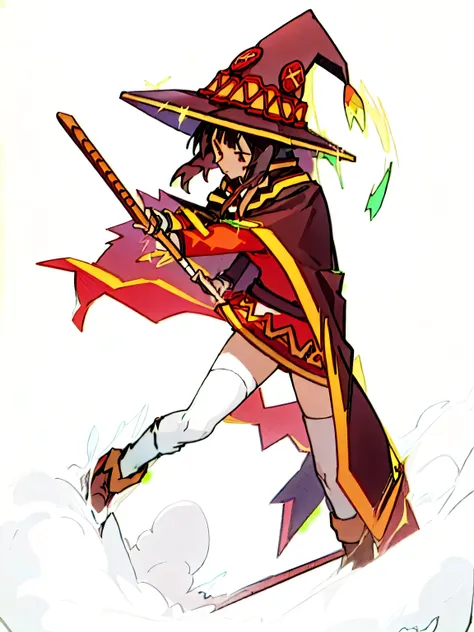 tarot card, masterpiece, best quality, megumin