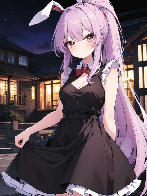 (light purple hair), long hair