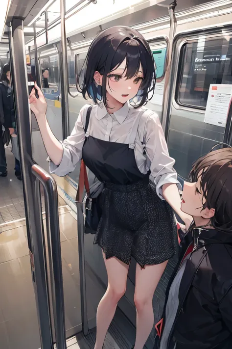 In the subway, sex