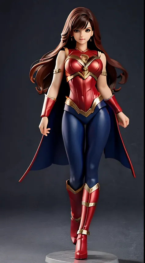 girl figure super woman standing