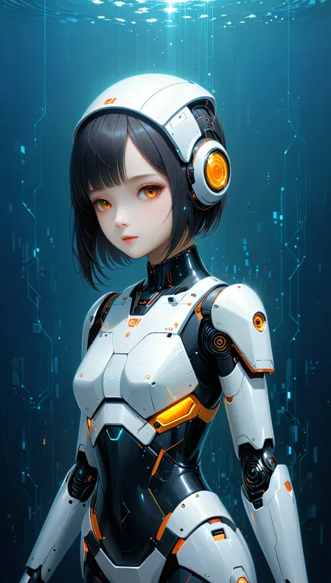 cyber tech robot girls painted by Liu Ye and Agostino Arrivabene,