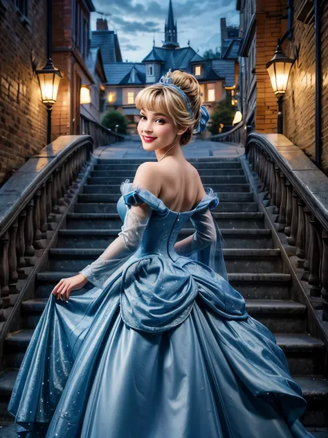 cinderella, realistic, smile