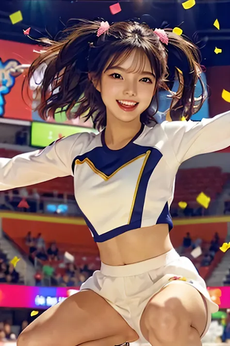 beautiful korean idol cheerleader poster,painting,high resolution,very detailed,realistic:1.37,bright colors,high resolution,stu...