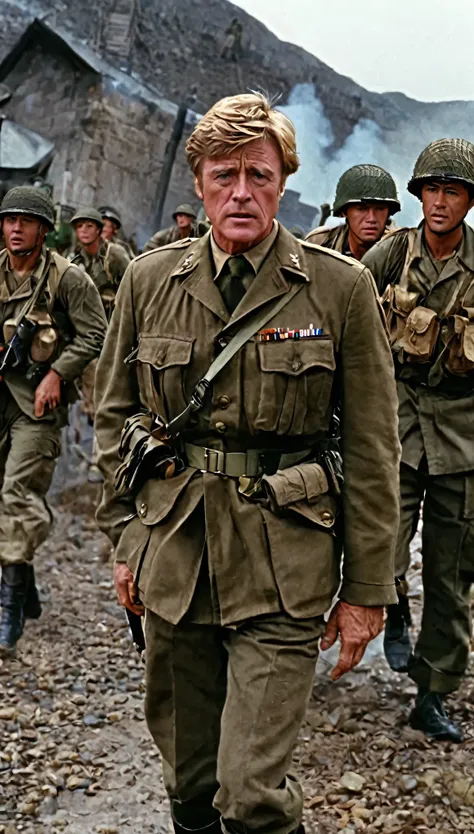 with high definition imageovie「a bridge too far」so、robert redford plays lieutenant colonel cook of the 82nd airborne division of...