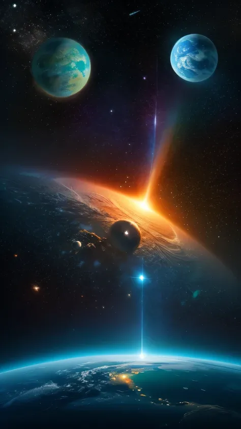 image , planet , yes、solar system , universe, Cosmo , constellation , nebula , Mysterious universe image , Fantasy, Abstract art , Image of the universe , View from the Universe , Alien City , Fantasy , Huge City , Extraterrestrial City,