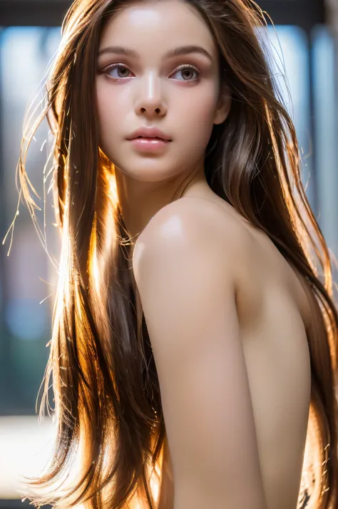 (masterpiece, highest quality, perfect details:1.4), (face up transparency girl, naked, long hair, dynamic hair, transparent hair:1.5), luminescence:1.2, very intricate, (transparency:1.3), light bokeh, colorful bokeh, white background