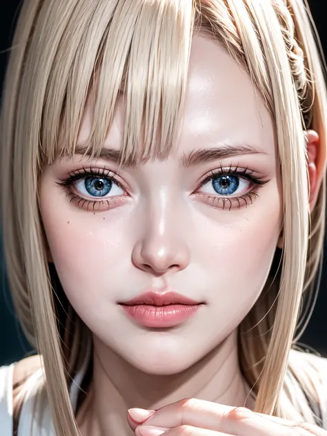 (sfw:1.8),real、8k、(masterpiece), (very complicated:1.3), (realistic), 1 female、woman portrait、23 years old、round face、blue eyes、...