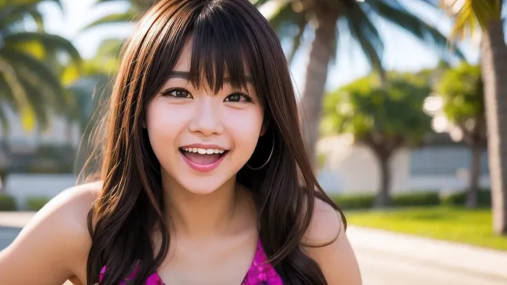 1girl
3d
asian
bangs
bare shoulders
blurry
blurry background
blurry foreground
bokeh
breasts
brown eyes
brown hair
collarbone
co...