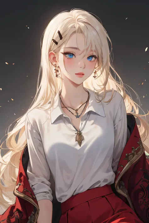 (extreamly delicate and beautiful:1.2), 8K,(masterpiece:1.0),(best_quality:1.0), 1 girl,model and intricate detailing, Enlarged textures, and intricate detailing, finely eye and detailed face, and intricate detailing, shiraga, platinum blonde curls long ha...