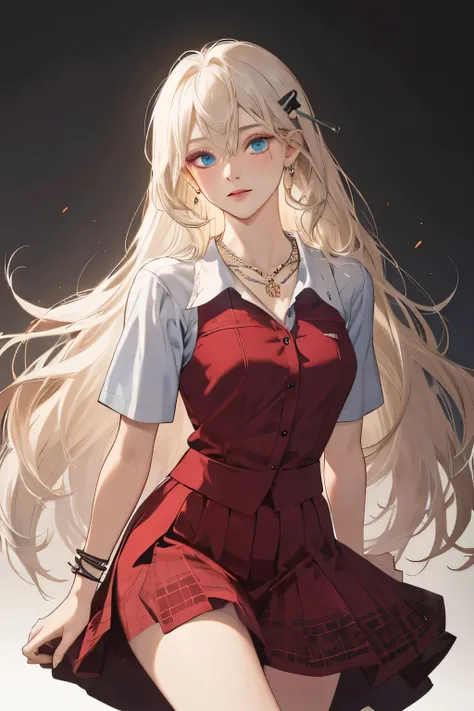 (extreamly delicate and beautiful:1.2), 8K,(masterpiece:1.0),(best_quality:1.0), 1 girl,model and intricate detailing, Enlarged textures, and intricate detailing, finely eye and detailed face, and intricate detailing, shiraga, platinum blonde curls long ha...