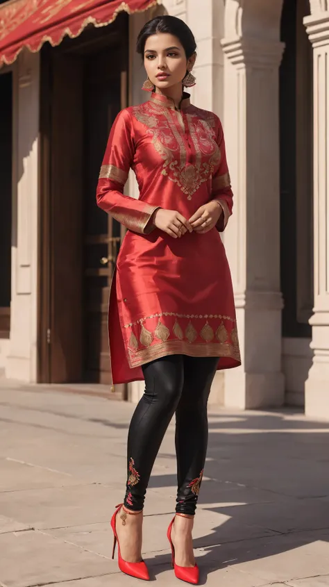 ((girl outdoor, luxurious outdoor city, luxurious place,), 
(((Full body shot))), (wide standing position), (looking at viewers, front view shots, wide angle view), (masterpiece, hyper_realistic, hyper_detailed, photorealists, photo_realism), 20 years old ...