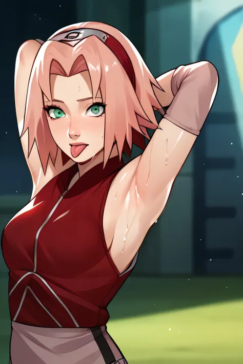 score_9,score_8_up,score_7_up,score_6_up,score_5_up,score_4_up BREAK skinny,choker,medium breasts,detached sleeves,outdoors,forest,shiny skin,bokeh,bloom,indoors,light particles,castle,space,1girl,haruno sakura,pink hair,short,hair,green eyes,forehead prot...