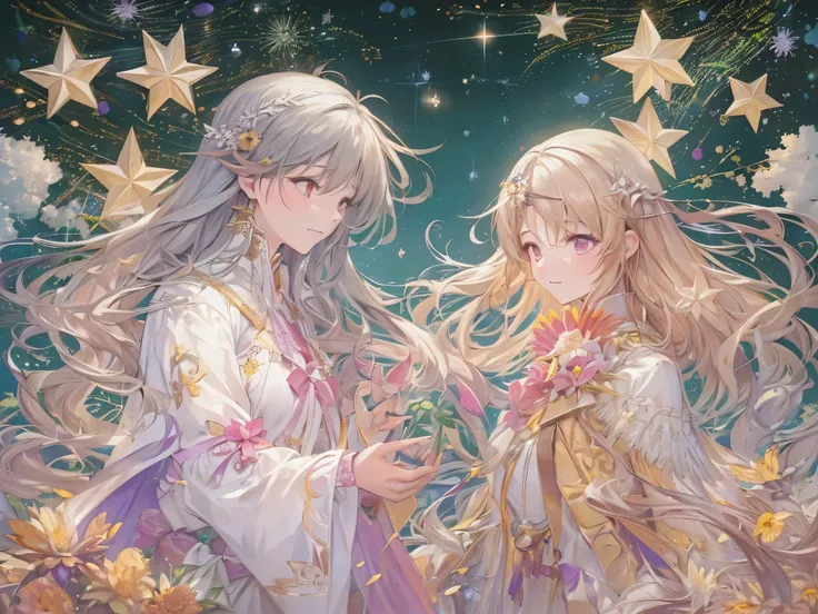 ((highest quality)),(Ultra-high resolution),(Super detailed new),(Detailed Description),((The best CG)),(A masterpiece),Ultra-detailed art,A wonderful new art form,(Art with precise detail:1.5), Shining Star, like, Glamorous Love