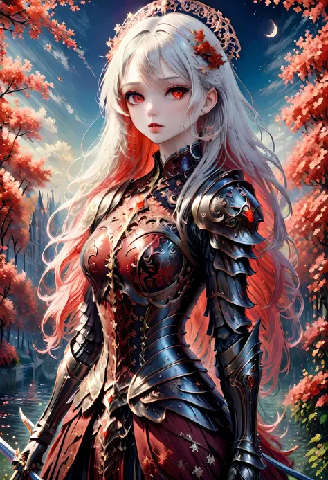 (claude monet style:1.5) modisn disney, arafed, dark fantasy art, gothic art, a picturק of a vampire ready for battle, female va...