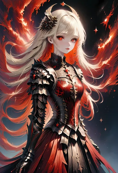 (Claude Monet Style:1.5)Arafed, dark fantasy art, gothic art, a picturק of a vampire ready for battle, female vampire, armed with a sword, wearing heavy armor , armed with a sword, shining sword, ultra detailed face (intricate detailed, Masterpiece, best q...