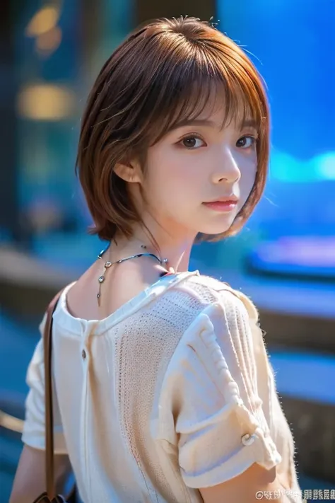 (18-year-old female:1.5)、(Having a date at the aquarium:1.5), (Walking with my boyfriend:1.2)、(The best quality at its best:1.4), (Super detailed), (Very detailed CG unified 16k), Beautiful woman with perfect figure: 1.4, Sharp focus: 1.2, Very detailed, H...