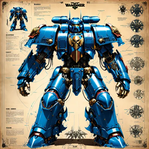 warhammer 40k art style,(future wearable mechanical armor blueprint:1.3)by Aaron Horkey,colorful livery,(simple background:1.4),ultra warrior (warhammer 40k),
huge filesize,reality,realistic,photo_(medium),partially_colored,ban,