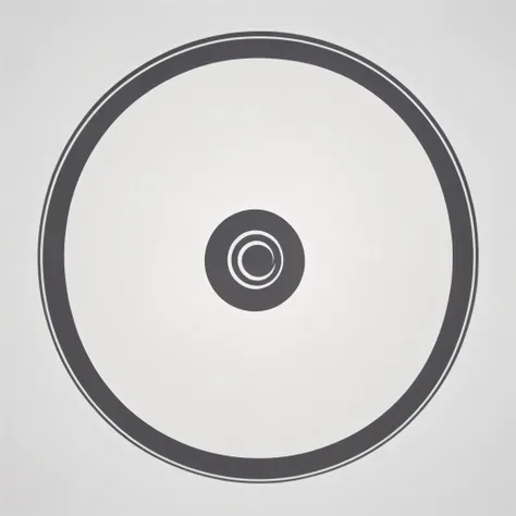 masterpiece, best quality, official art, perfectly symmetrical grey circle icon for card game. Perfect circle. The circle has a very thin and delicate frame around it thats simple and isnt adorned or detailed. At the center of the circle is a spiral that w...