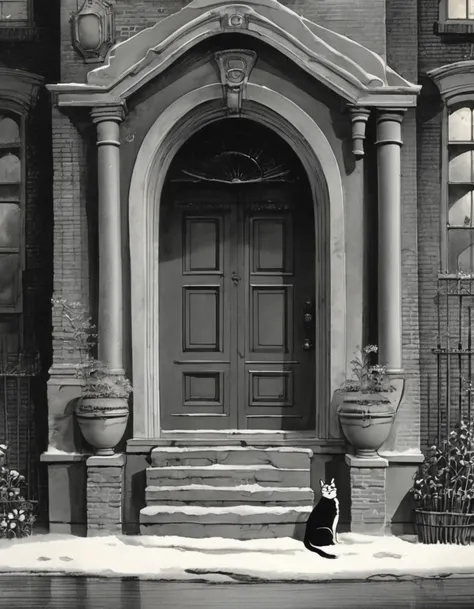 in style of charles addams, beautiful details