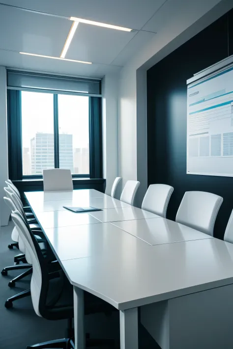 Buisness meeting in plain white office