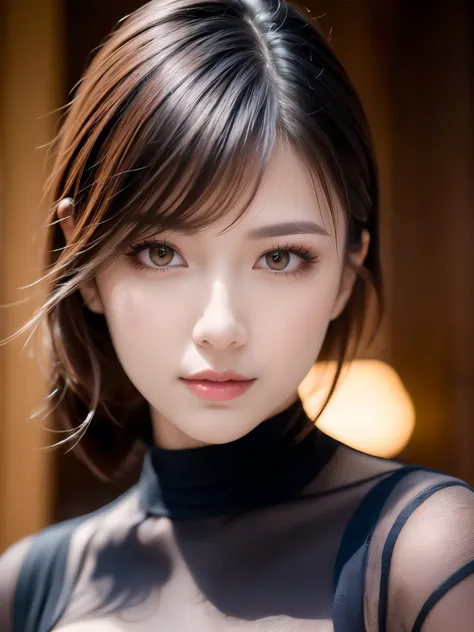 (Dark red right eye), (Dark blue left eye), (((masterpiece))), (((highest quality: 1.4))), ((Super Detail: 1.4)) , Lovely lady, Gorgeous Chinese Model, Translucent dress, See-through dress, Gorgeous exotic features, heterochromia with left is blue and righ...