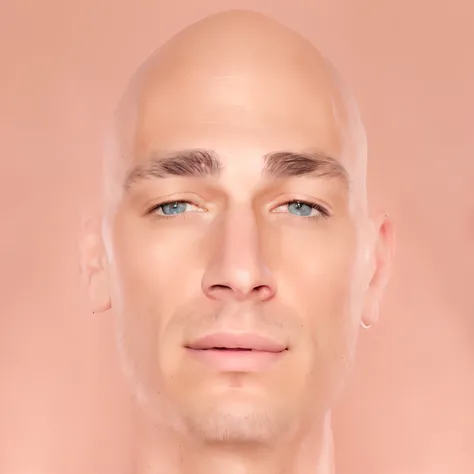 there is a man with a bald head and no shirt on, hyperrealistic face, face very realistic, with detailed facial features, highly_detailed_face!!!, extremely realistic face, real detailed face, realistically rendered face, hyper realistic face, photorealist...