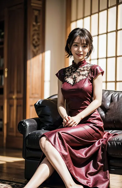 Tie your hair up、Shiny Dress、Big Smile、A lovely smile、A luxurious wine red dress with lace、Silk dress、Stunning gardens、Colorful flowers々is blooming、Shiny Dress in dark red silk、A luxurious dark red dress、Braided hair only for the bangs（（wedding ceremony:1....