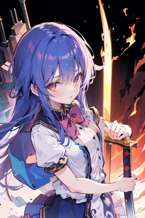 Anime girl holding a sword in the fire, Anime epic artwork, 4k Anime Wallpaper, Anime Art Wallpaper 4K, Anime Art Wallpaper 4k, Anime Wallpaper 4k, anime art wallpaper 8 k, Anime Wallpaper 4 k, Bad guy anime 8k, Anime Wallpaper, Anime Wallpaper, hd Anime W...