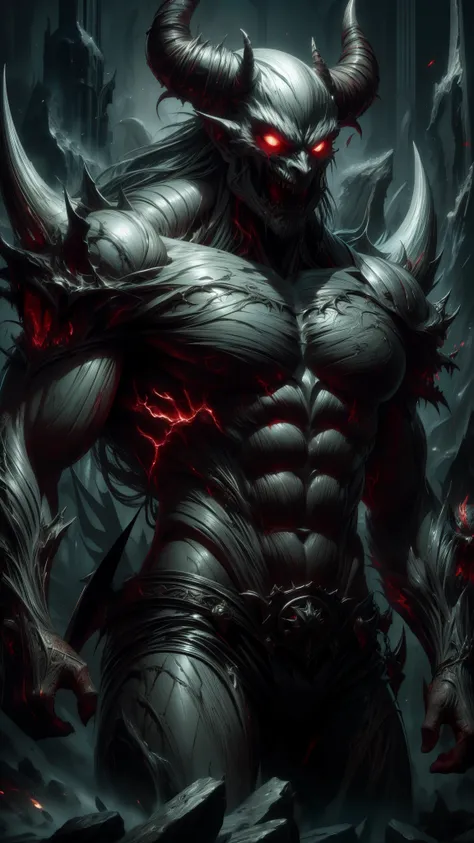 hyper detailed masterpiece, dynamic, awesome quality, claysculpt  male  demon, malevolent supernatural being, evil, chaos, infernal, powerful entity, corrupt,harm full, fantasy ,     