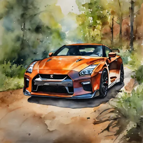 nick and cinna in nmps nissan gtr